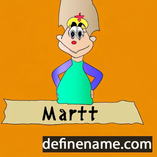 cartoon of the name Marrit