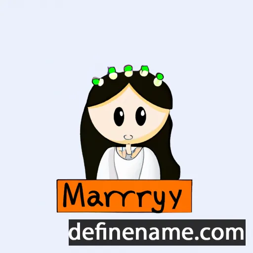 cartoon of the name Marry