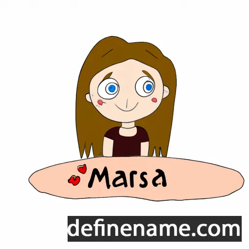 cartoon of the name Marša