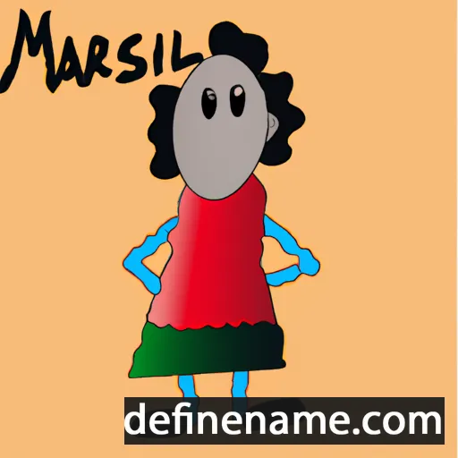 cartoon of the name Marsali