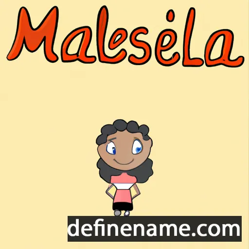 cartoon of the name Marselía