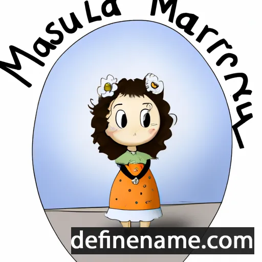 cartoon of the name Marsuela