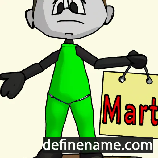 cartoon of the name Mart