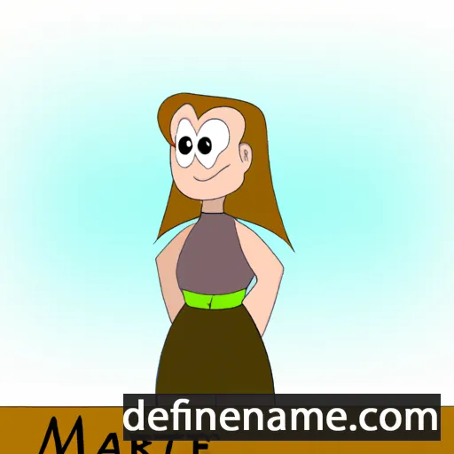 cartoon of the name Marte