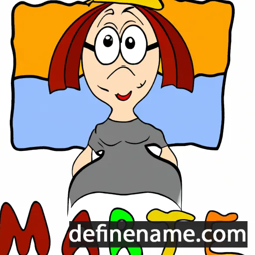 cartoon of the name Martee