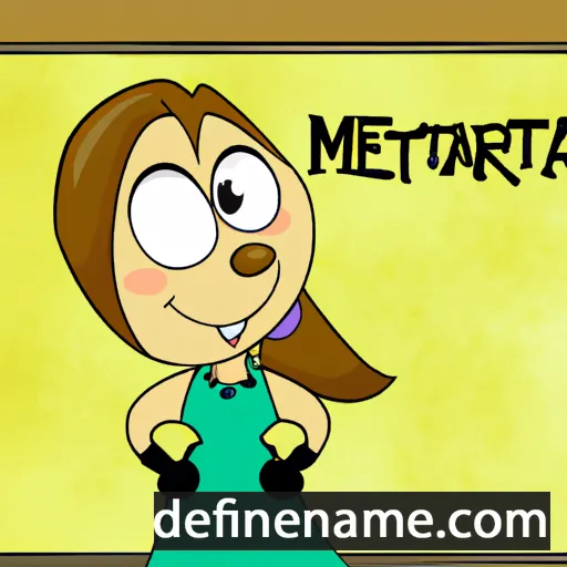 cartoon of the name Martena