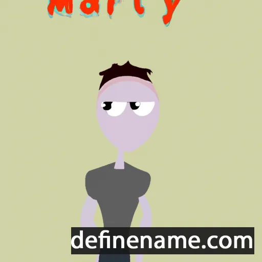 cartoon of the name Martey