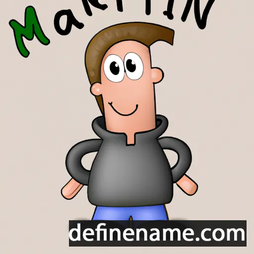 cartoon of the name Marteyn