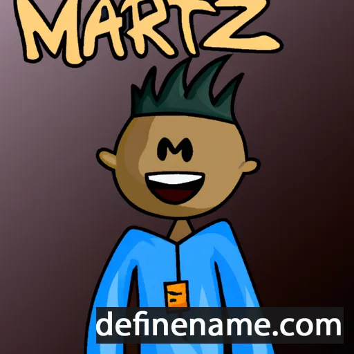 cartoon of the name Martez