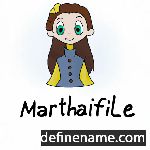 cartoon of the name Marthaline