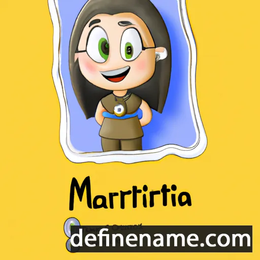 cartoon of the name Marthina