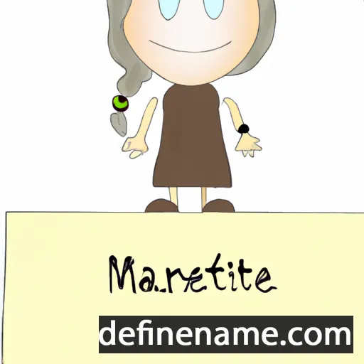 cartoon of the name Marthine