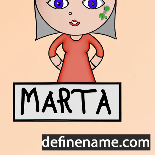 cartoon of the name Martia