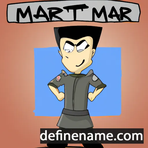 cartoon of the name Martial