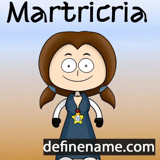 cartoon of the name Marticia