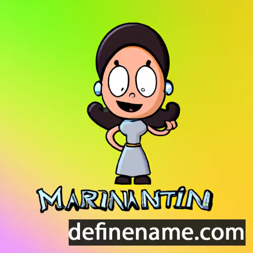 cartoon of the name Martiniana