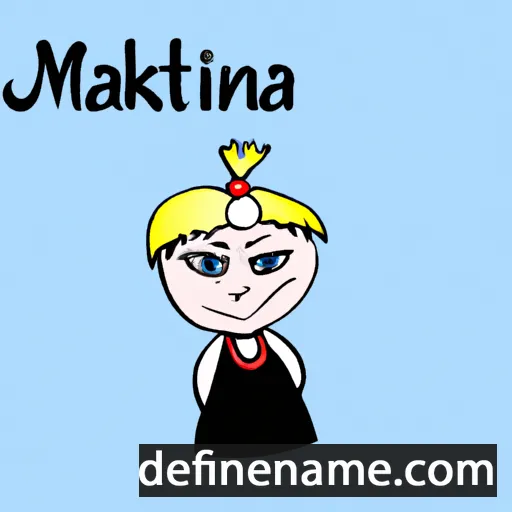 cartoon of the name Martinka