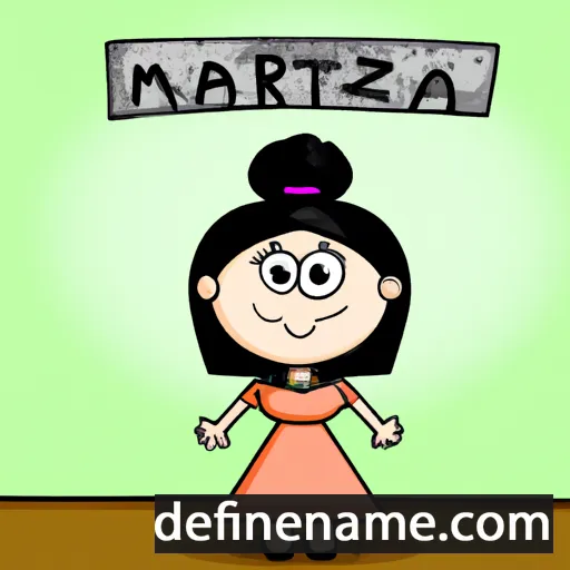 cartoon of the name Martitza