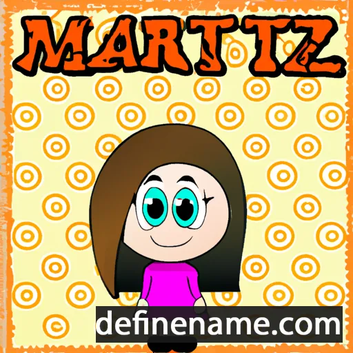 cartoon of the name Martiza