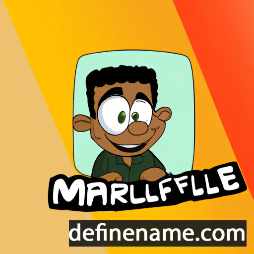 cartoon of the name Martrell