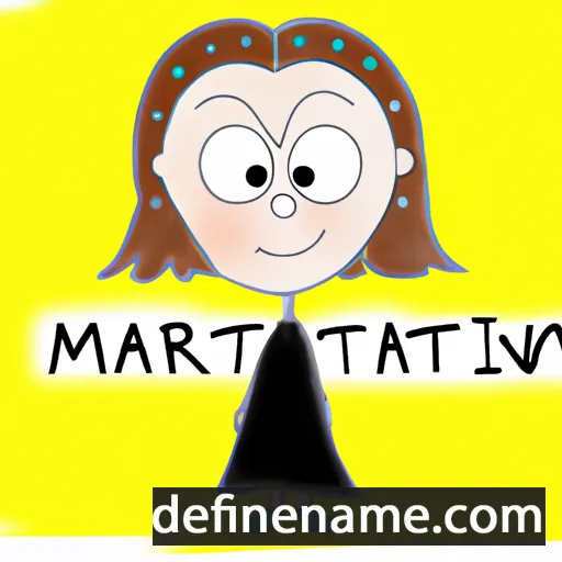 cartoon of the name Marttiina