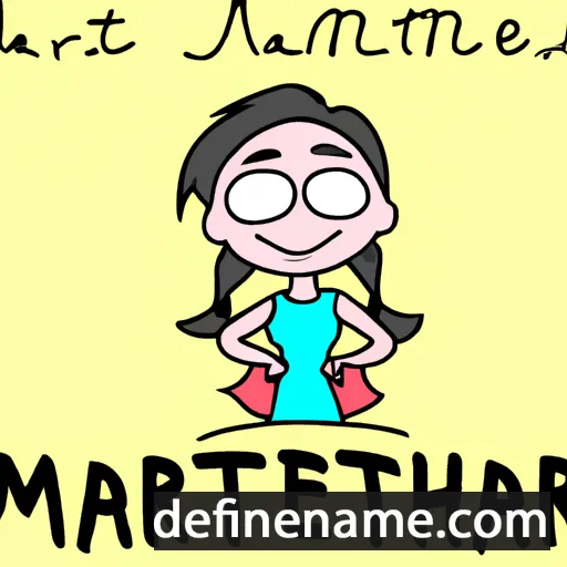 cartoon of the name Martyne