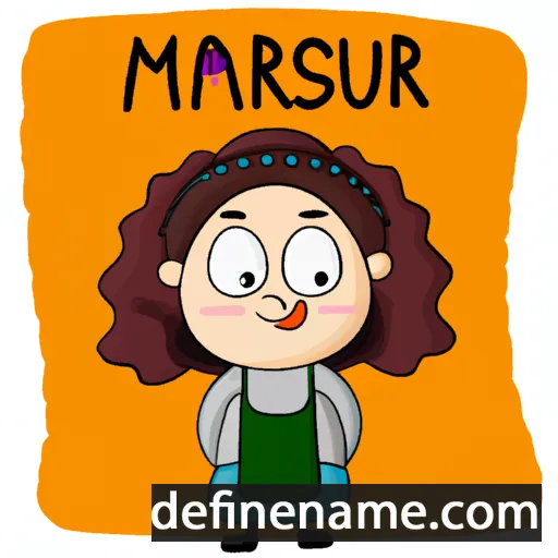 cartoon of the name Marușa