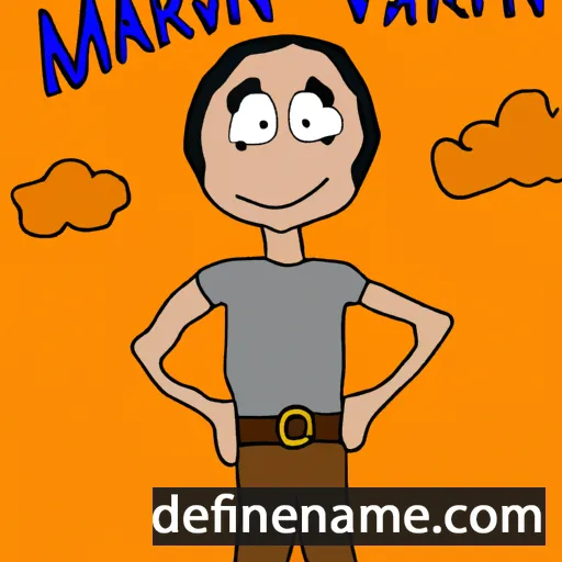 cartoon of the name Marvan