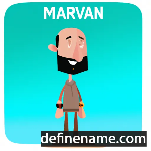 cartoon of the name Marvan