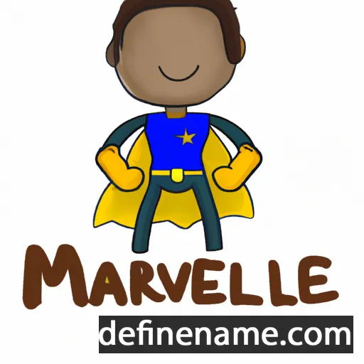 cartoon of the name Marvell