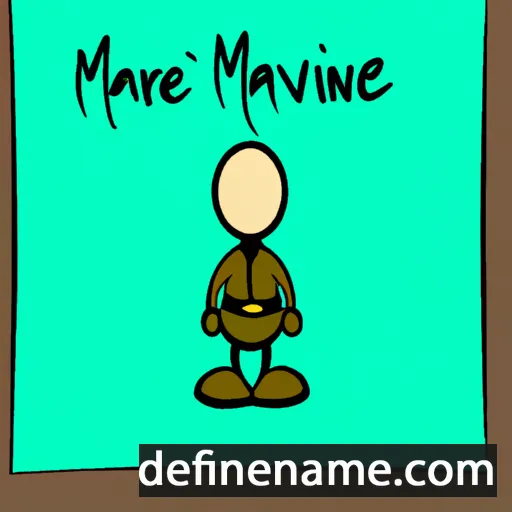 cartoon of the name Marvine