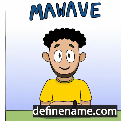 cartoon of the name Marwane