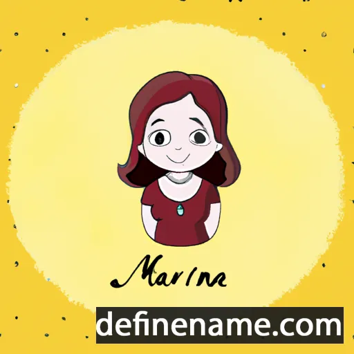 cartoon of the name Maryanna