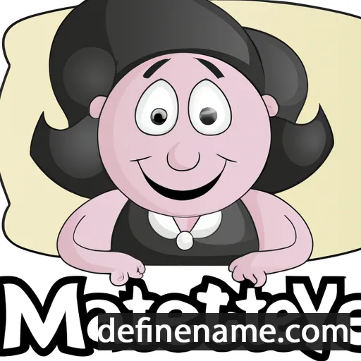 cartoon of the name Marybette