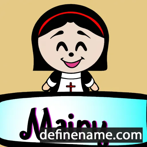 cartoon of the name Marycruz