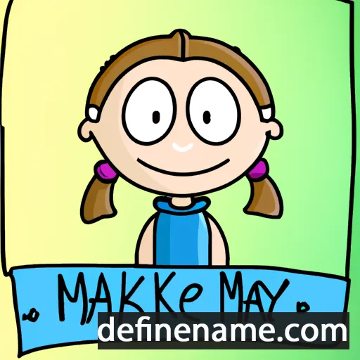 cartoon of the name Marykate