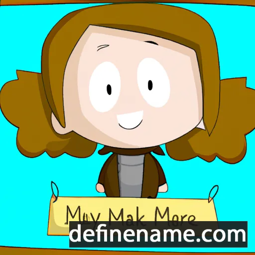 cartoon of the name Maryke