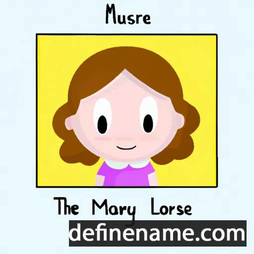 cartoon of the name Marylouise