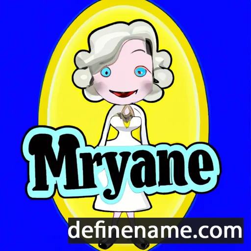 cartoon of the name Marylynne