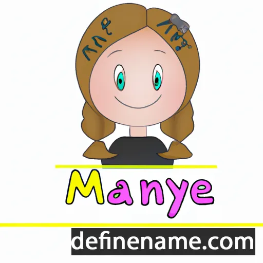 cartoon of the name Maryne