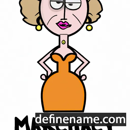 cartoon of the name Marypeach