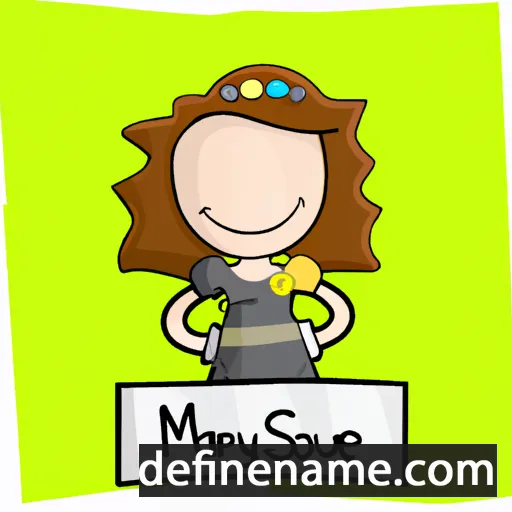 cartoon of the name Marysue