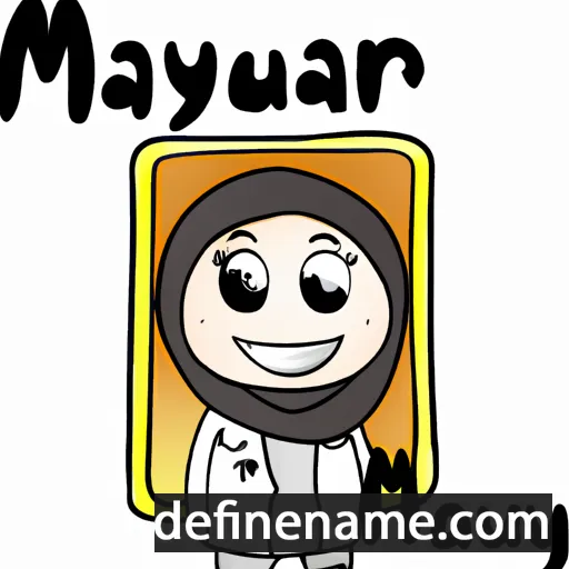 cartoon of the name Maryum