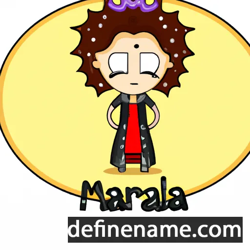 cartoon of the name Marzala