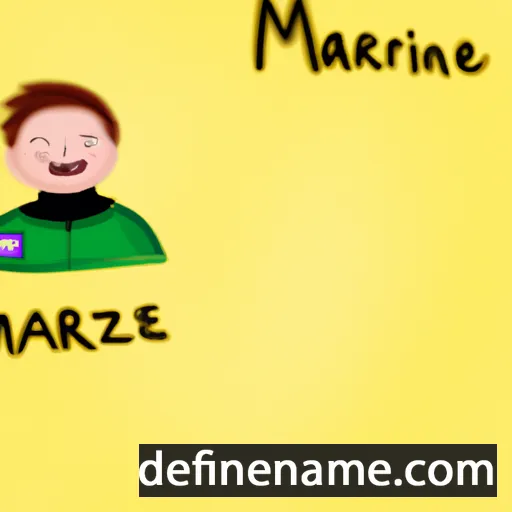 cartoon of the name Marzanne