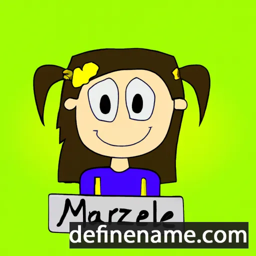 cartoon of the name Marzelie