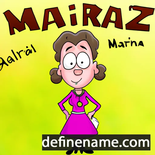 cartoon of the name Marzelina