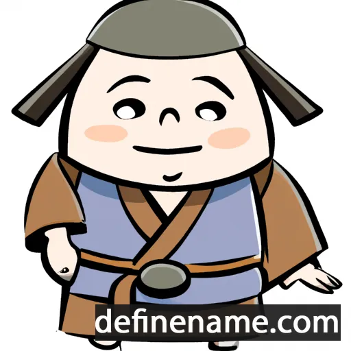 cartoon of the name Masamitsu