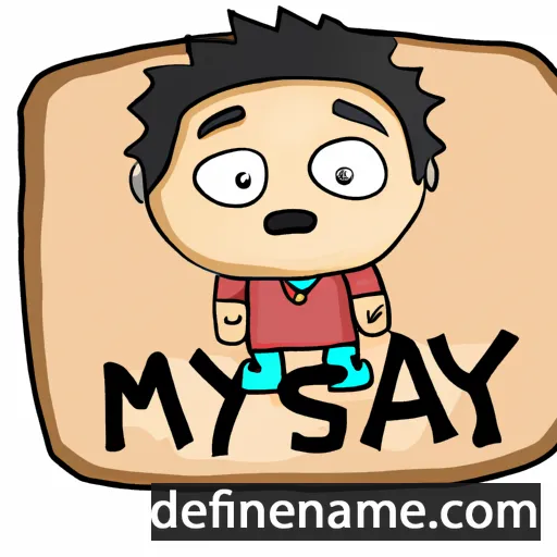 cartoon of the name Masaya