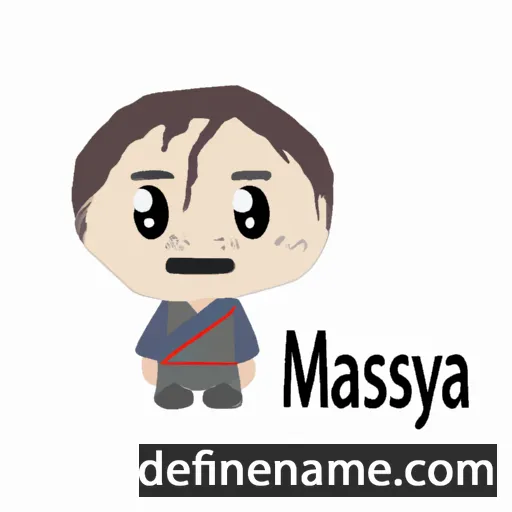 cartoon of the name Masayasu